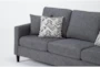Stark Dark Grey Sofa & Light Grey Swivel Chair - Detail