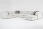 Weekend 7 Piece Modular Sectional with 3 Corners, 3 Armless Chairs & Ottoman - Side