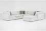 Weekend 5 Piece Modular Sectional with 3 Corners, 2 Armless Chairs & Ottoman - Side