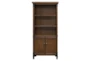 Harlyn 72" Brown Bookcase With Doors - Signature