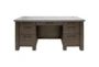 Kearny 68" Double Pedestal Executive Desk With Concrete Top - Signature