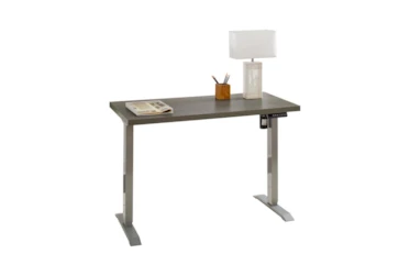 Orwin Gray Adjustable Sit-Stand Desk