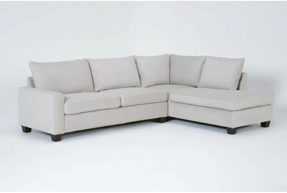 Reid Buff 109" 2 Piece Sectional with Right Arm Facing Corner Chaise