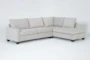 Reid Buff 109" 2 Piece Sectional with Right Arm Facing Corner Chaise - Signature