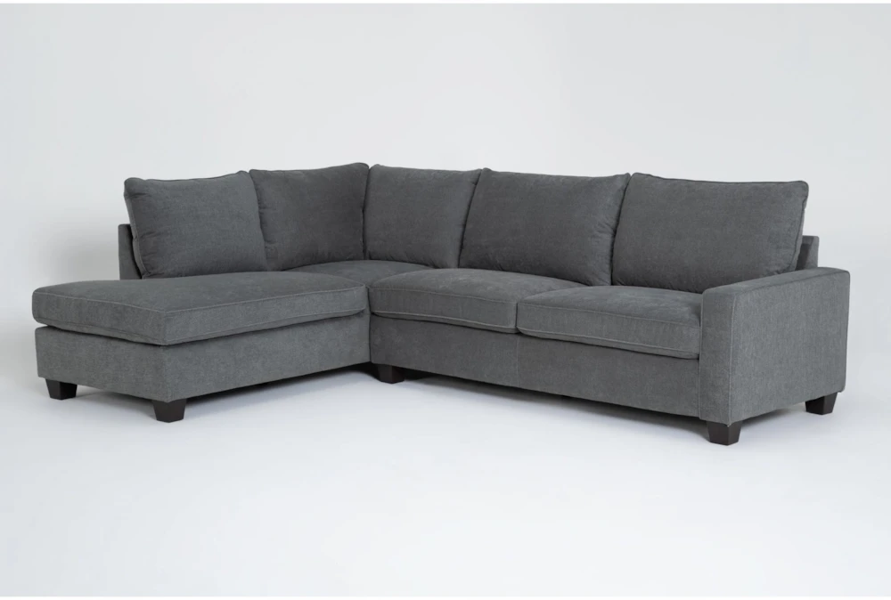 Reid Grey 109" 2 Piece Sectional with Left Arm Facing Corner Chaise