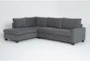 Reid Grey 109" 2 Piece Sectional with Left Arm Facing Corner Chaise - Signature
