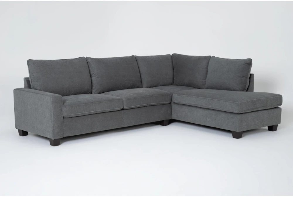 Reid Grey 109" 2 Piece Sectional with Right Arm Facing Corner Chaise