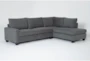 Reid Grey 109" 2 Piece Sectional with Right Arm Facing Corner Chaise - Signature