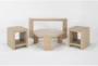 Voyage Natural 4 Piece Coffee Table Set With 2 End & Console By Nate Berkus + Jeremiah Brent - Signature