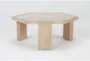 Voyage Natural Hexagonal Marble Coffee Table By Nate Berkus + Jeremiah Brent - Signature