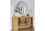Voyage Natural Demilune Marble Entryway Console Table By Nate Berkus + Jeremiah Brent - Room