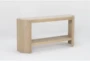Voyage Natural Demilune Marble Entryway Console Table By Nate Berkus + Jeremiah Brent - Side