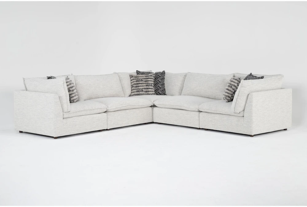 Weekend 5 Piece Modular Sectional with 3 Corners & 2 Armless Chairs