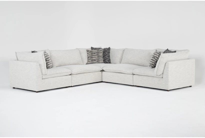 Weekend 5 Piece Modular Sectional with 3 Corners & 2 Armless Chairs - 360