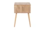 Carla Natural End Table - Side
