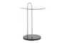 Kate Black Marble, Nickle and Glass Side Table - Signature