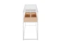 Tray White Console Table - Side