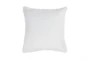22X22 White Performance Solid Knit Indoor Outdoor Throw Pillow - Back