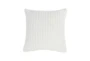 22X22 White Performance Solid Knit Indoor Outdoor Throw Pillow - Signature