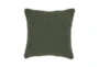 22X22 Green Performance Solid Knit Indoor Outdoor Throw Pillow - Signature