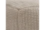 18X18X14 Natural Performance Knit Indoor Outdoor Pouf - Detail