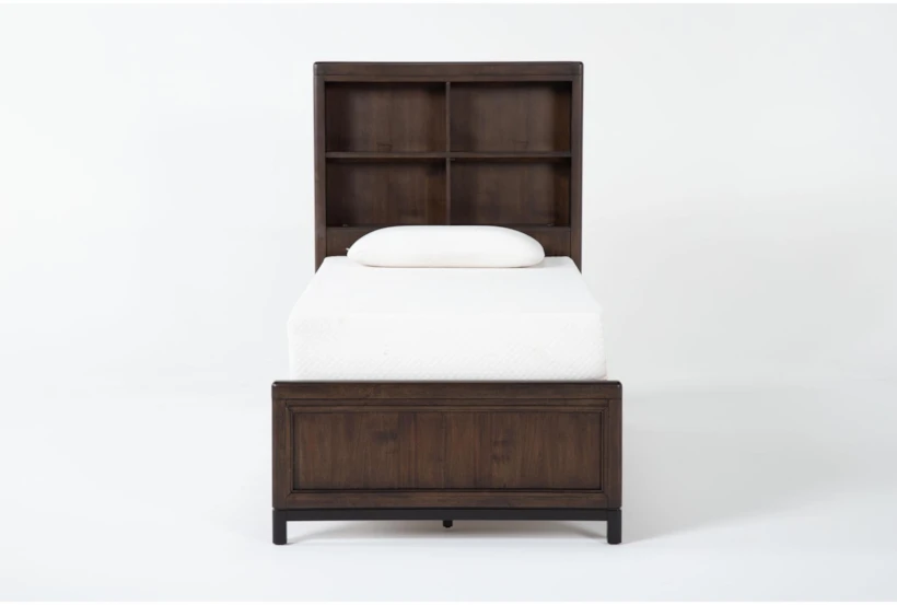 Jacob II Twin Wood Bookcase Bed - 360