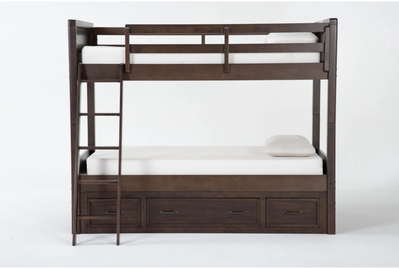 Jacob II Twin Over Twin Wood Bunk Bed with Storage - 360
