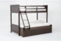 Jacob II Twin Over Full Wood Bunk Bed with Storage - Side