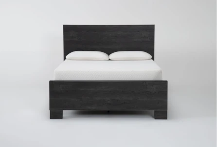 Derrie Black Queen Panel Bed - Main