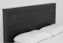 Derrie Black King Panel Bed - Detail