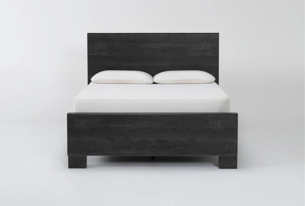 Derrie Black King Panel Bed