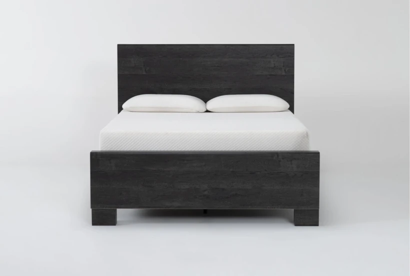 Derrie Black King Panel Bed - 360