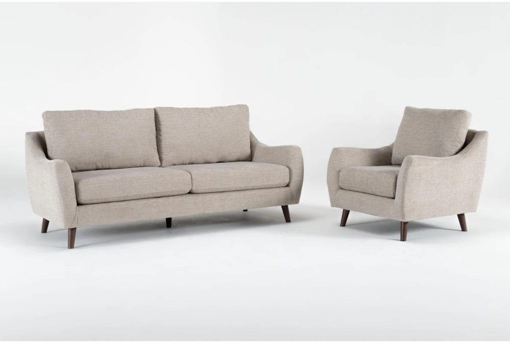 Dua II Dove Sofa & Chair Set
