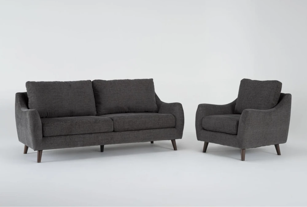 Dua II Smoke Sofa & Chair Set
