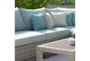 Carlyle Outdoor Armless Chairs With Spa Blue Sunbrella Cushions Set Of 2 - Room