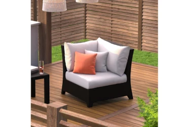 Sagrada Outdoor Corner With Cast Coral Sunbrella Cushions
