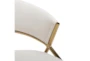 Jewel Cream Velvet Counter Stool Set of 2 - Detail