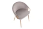 Clarity Silver Velvet Dining Chair - Top