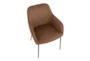 Danny Camel Faux Leather Dining Chair Set Of 2 - Top