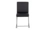 Ian Black Faux Leather Dining Chair Set of 2 - Front