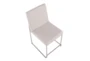 Ian Beige Fabric Dining Chair Set of 2 - Top