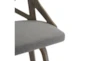 Harlon Light Grey And Grey Fabric Swivel Counter Stool Set Of 2 - Detail