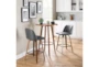 Tori Walnut and Grey Faux Leather Counter Stool Set Of 2 - Room
