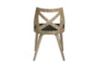 Harlon White Washed Wood and Charcoal Fabric Dining Chair Set Of 2 - Back