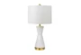 24 Inch White Hour Glass Table Lamp Set Of 2 - Signature