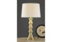 28 Inch Brass Polished Table Lamp Set Of 2 - Signature