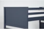 Luca Blue Twin Over Twin Wood Bunk Bed - Detail