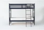 Luca Blue Twin Over Twin Wood Bunk Bed - Signature