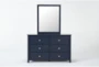 Luca Blue 6-Drawer Dresser/Mirror - Signature