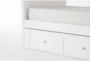 Luca White Twin Over Twin Wood Bunk Bed With 3-Drawer Storage Unit - Detail